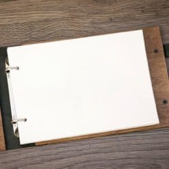 Gästebuch Hochzeit aus Holz mit Gravur - Edle Optik