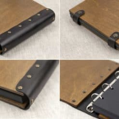 Vintage Fotoalbum aus Holz mit Gravur - Las Vegas