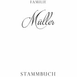 Stammbuch aus Holz mit Gravur - Klassik