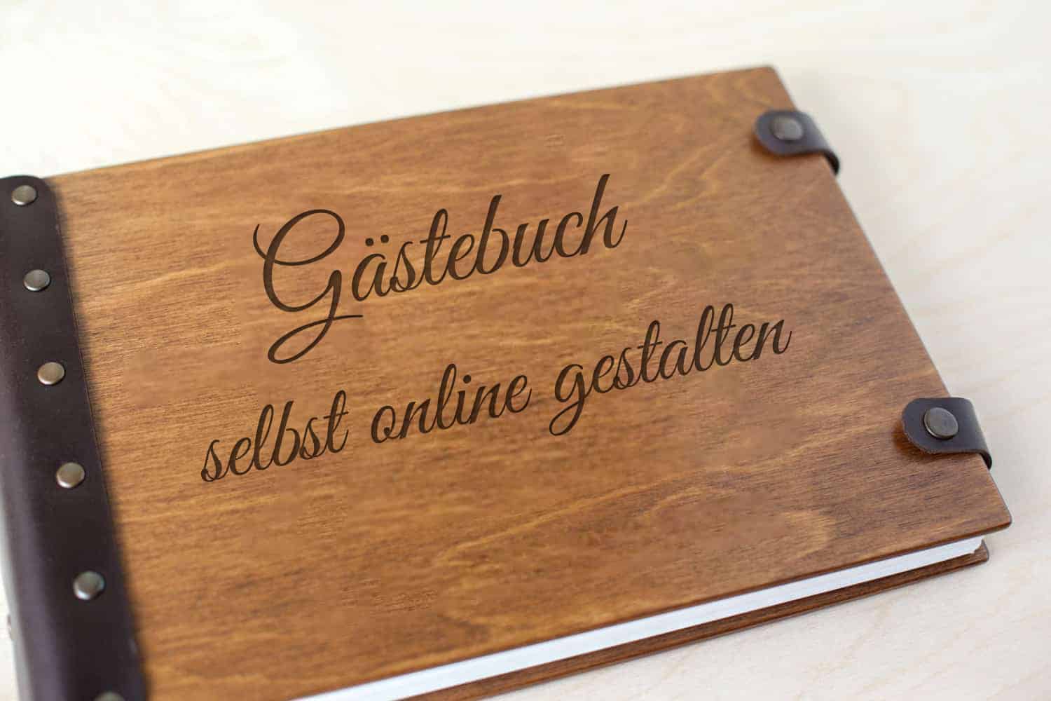 Gastebuch Hochzeit Aus Holz Mit Gravur Online Selbst Gestalten